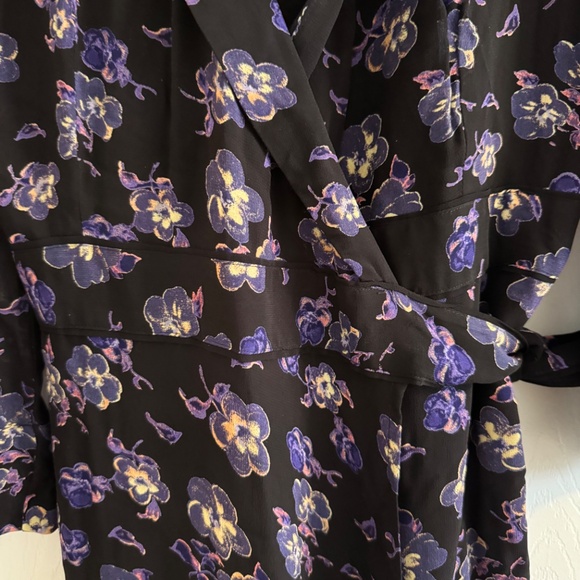 Ganni georgette maxi wrap dress - Picture 4 of 6